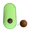 Wall-Mount Catnip Massage Ball Corner Toy, for cats.