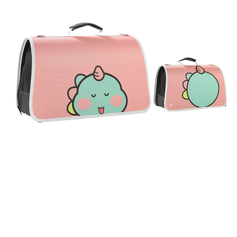 Foldable Oxford Cloth Cat Carrier Bag in Fun Prints, for cats.