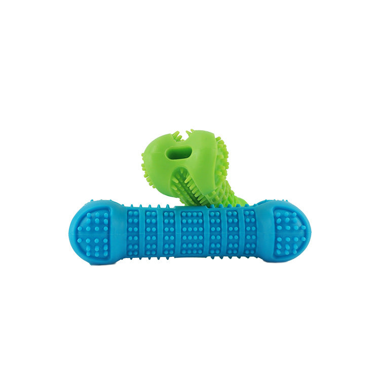 Silicone Bone-Shaped Chew and Toothbrush Toy, for dogs.
