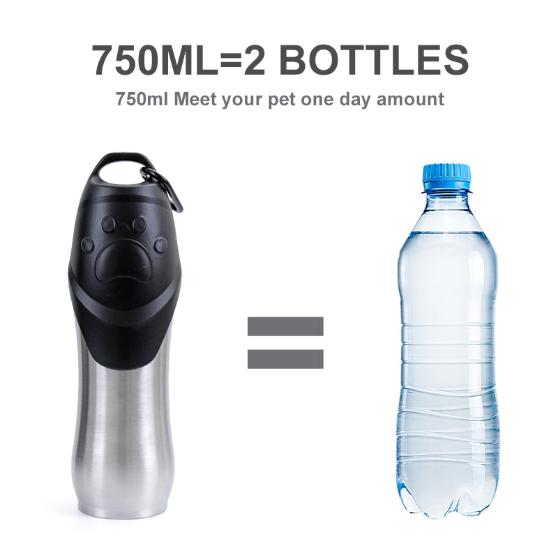 Stainless Steel Water Bottle for Dogs and Cats