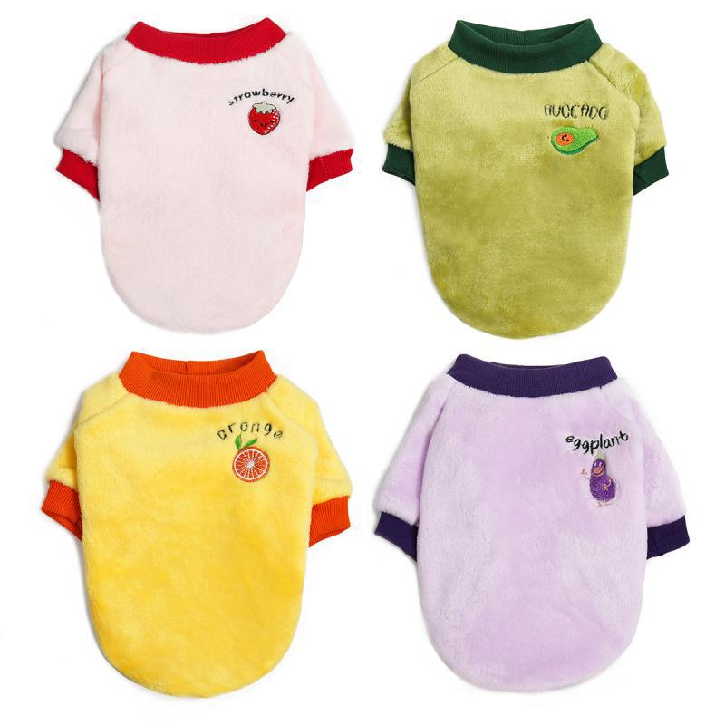 Velvet Fruit-Print Sweatshirt, for dogs.