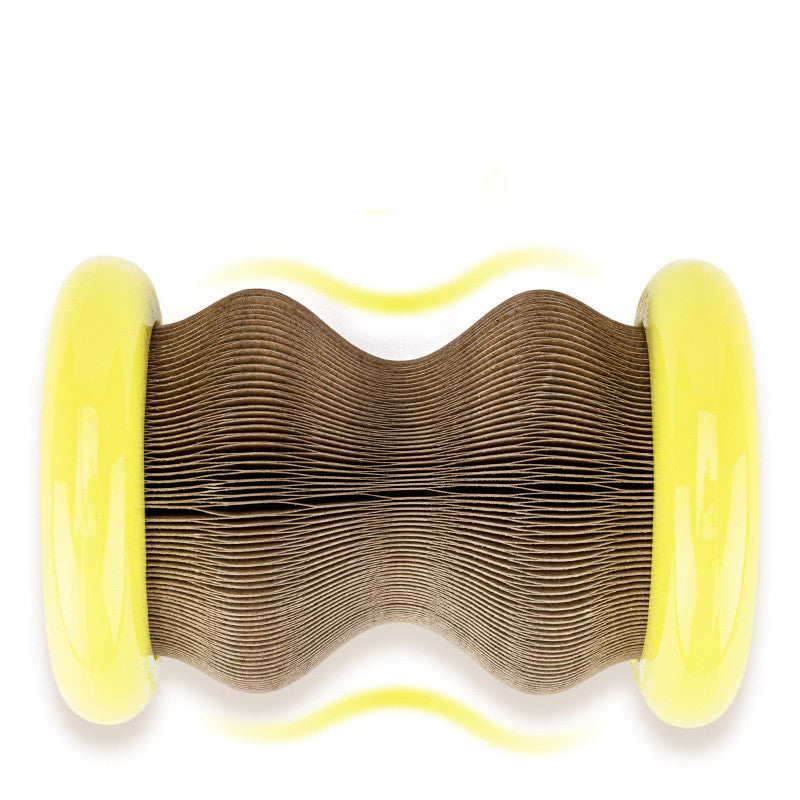 Spinning Corrugated Scratch Wheel Toy for Cats