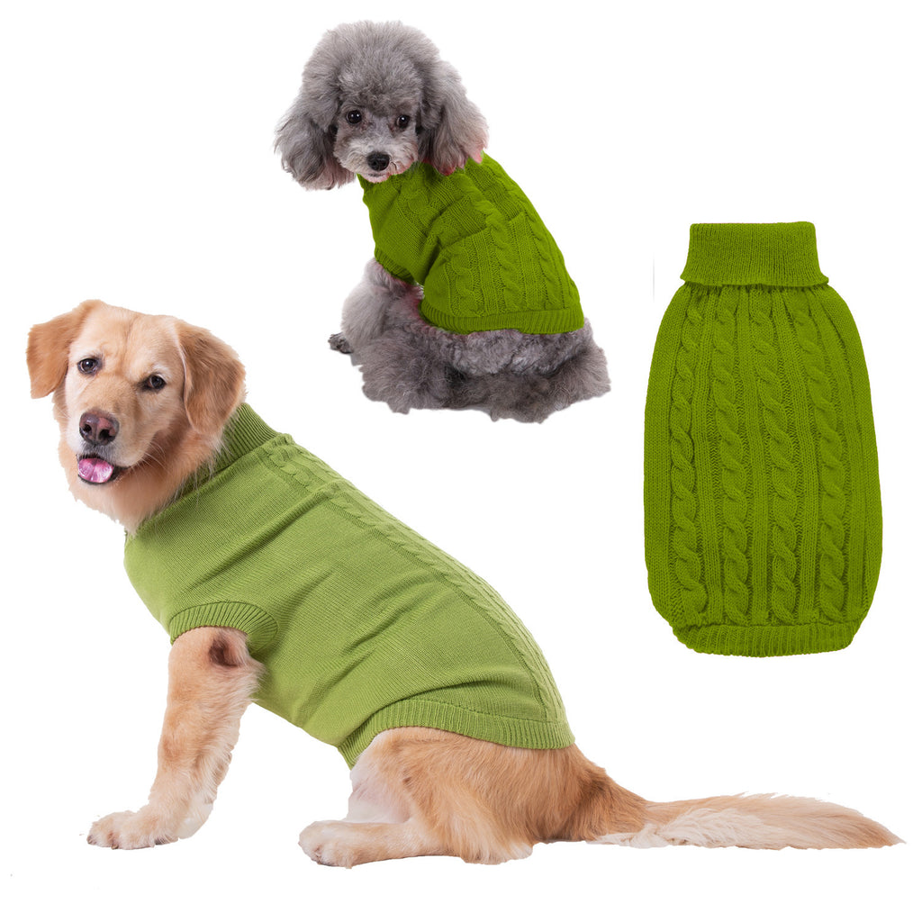 Solid Color Acrylic Sweater for Puppies and Small Dogs