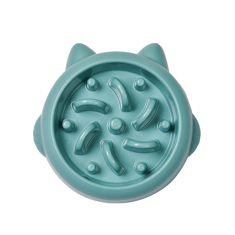 Pet Dog Cat Slow Feeder Bowls Anti Choking Slow Feeder Dish Bowl Home Dog Eating Plate Anti Gulping Bowl Supplies - kindoPet