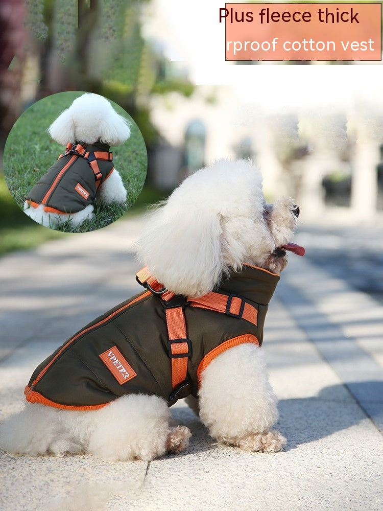 Padded Winter Ski Vest, for dogs.