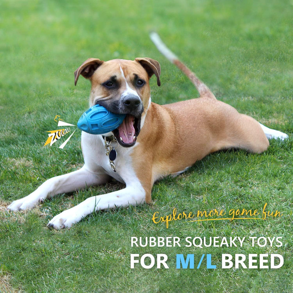 Squeaky Rubber Chew Ball for Medium and Large Dogs, for dogs.
