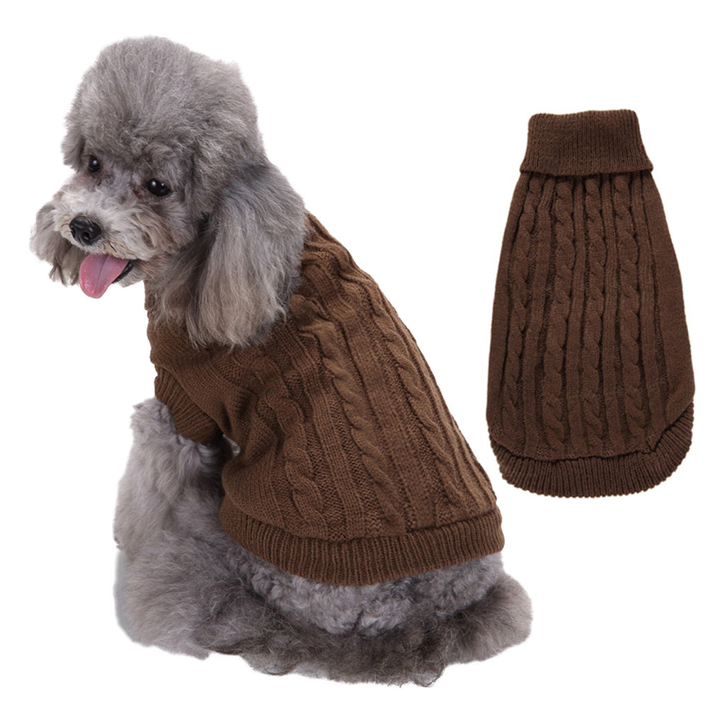 Solid Color Acrylic Sweater for Puppies and Small Dogs