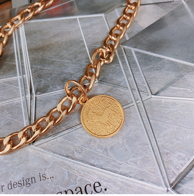 Iron Chain Necklace-Style Collar, for dogs.