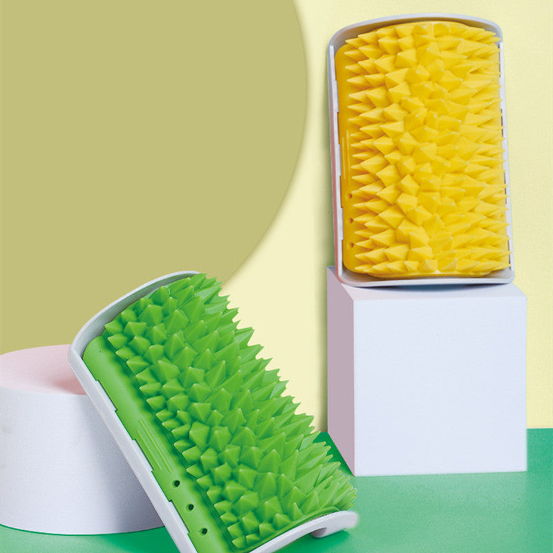 Durian-Shaped TPE Itch Comb Massager, for cats.