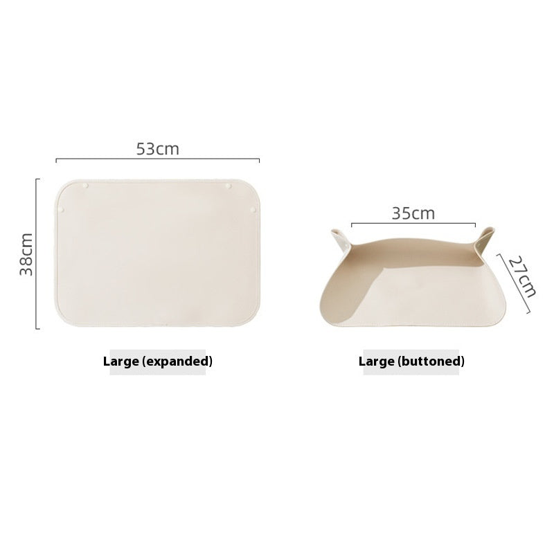 Leather Placemat, for cats.