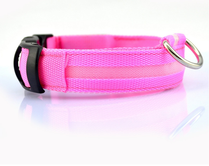 LED Glow-in-the-Dark Collar, for dogs and cats.