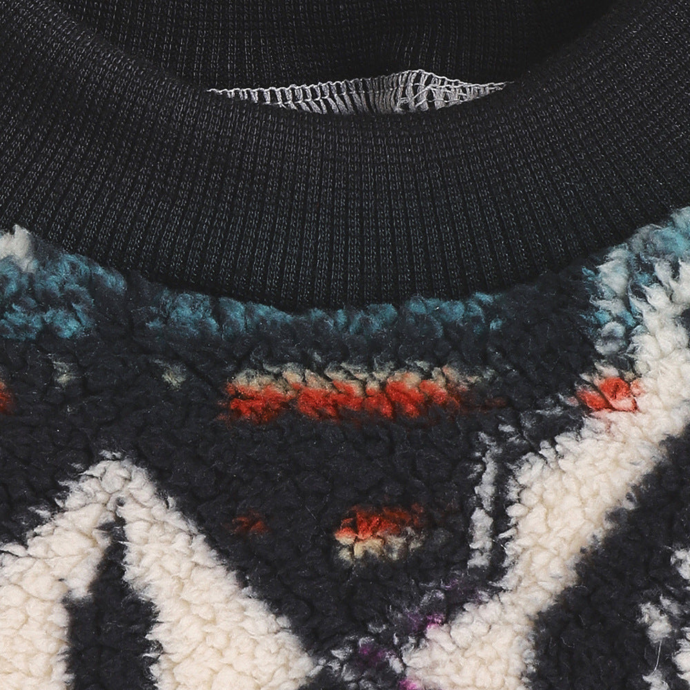 Thick Ethnic-Style Fleece Sweatshirt, for dogs and cats.