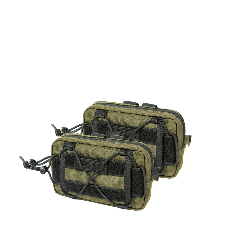 Machine-Washable Dog Backpack in Jungle Green or Wolf Brown, for dogs.