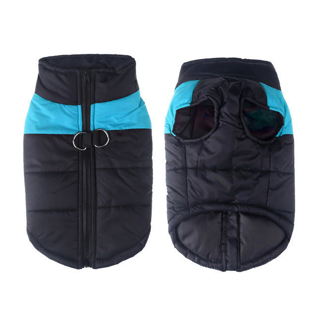 Glossy Metallic-Finish Dog Vest Coat for Cool Weather, for dogs.