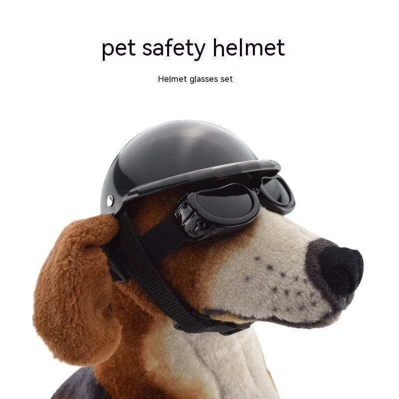 ABS Helmet and Goggles Costume Set, for dogs and cats.