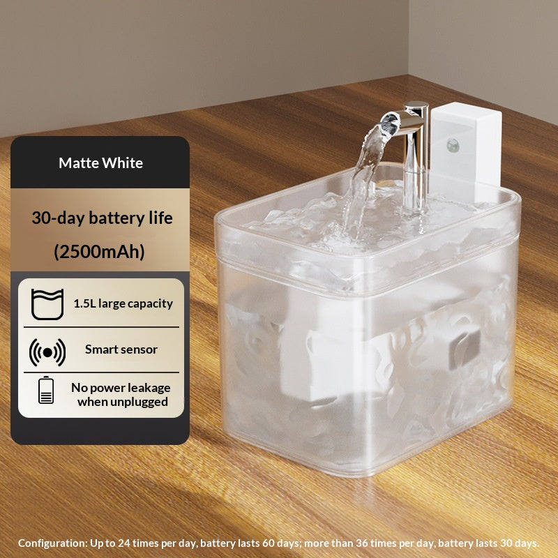 Wireless Sensor Smart Water Fountain, for cats.