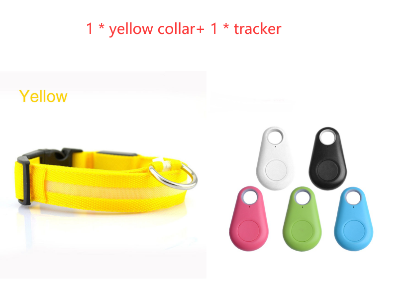 LED Safety Dog Collar with Replaceable Batteries, for dogs.