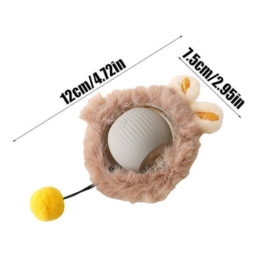 Interactive Self-Rotating Cat Ball – LED Auto-Play Toy – features