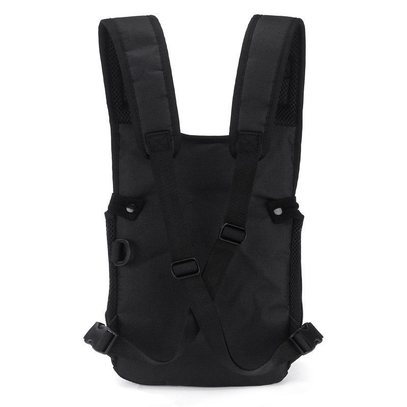 Foldable Denim Mesh Backpack, for dogs and cats.