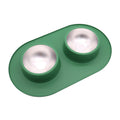 Anti-Splash Stainless Steel Bowl with Silicone Base, for dogs and cats.