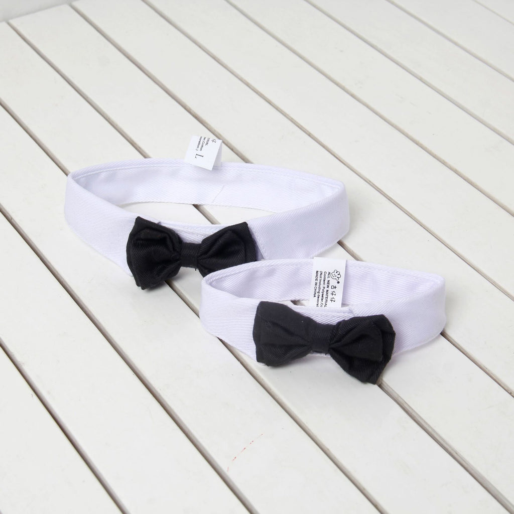 Cotton Bow Tie Collar Accessory, for dogs and cats.