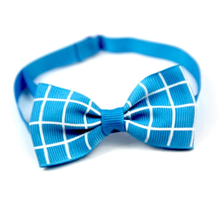 Plaid Bow Tie Collar Accessory for Dogs and Cats
