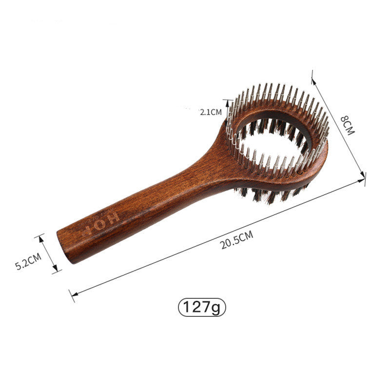 Solid Wood Antique-Style Grooming Comb, for dogs and cats.