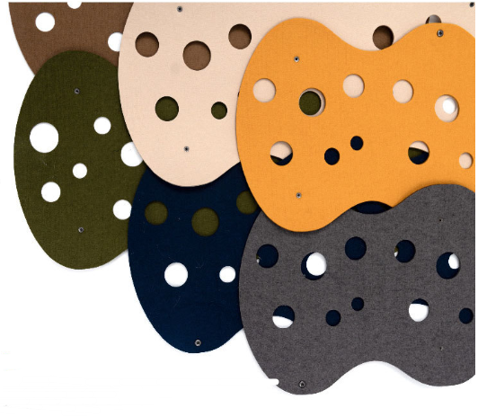 Felt Cat Tunnel with Snap Assembly, 93cm Long, for cats.