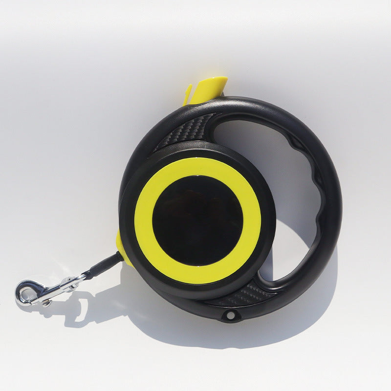 Retractable Dog Leash with Push-Button Control, 5m, for dogs.