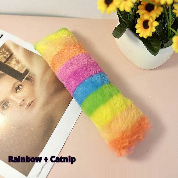 Plush Catnip Pillow Toy – Crinkle Sound Cat Kicker – lifestyle photo