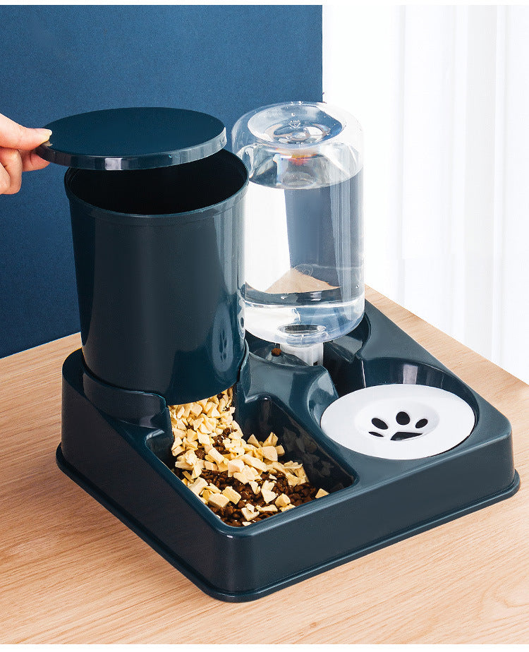 Pet Automatic Cat Food Dog Bowl And Basin Combined Feeding Device Pet Supplies