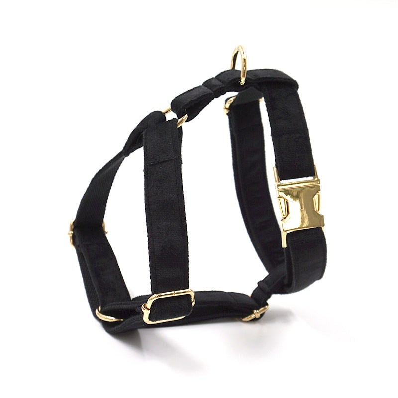 Soft Plush Velvet Chest Harness for Dogs on the Go
