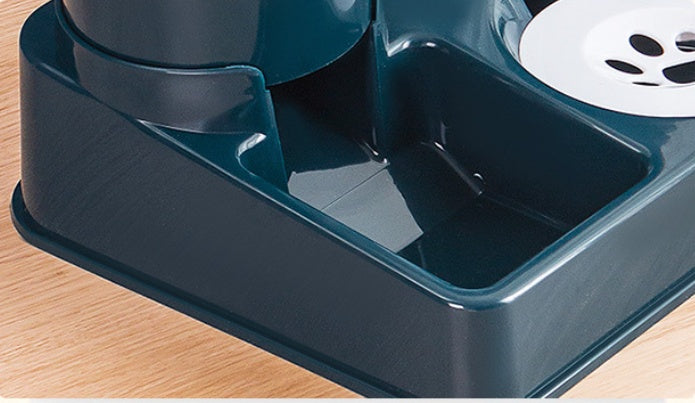 Pet Automatic Cat Food Dog Bowl And Basin Combined Feeding Device Pet Supplies