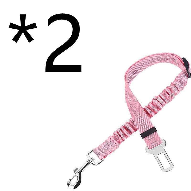 Adjustable Nylon Car Seat Belt Tether for Dogs