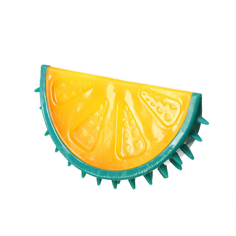 Squeaky Fruit-Shaped Chew Toy, for dogs and cats.