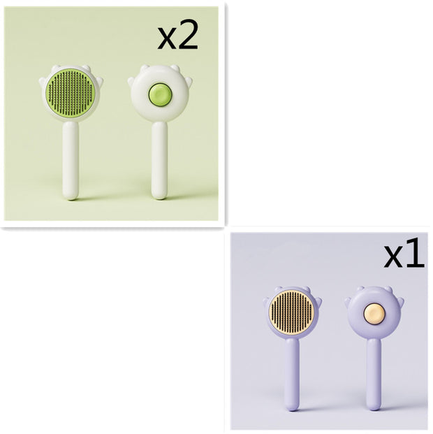 Pet Massage Grooming Brush – Hair Removal Comb for Cats & Dogs – close-up