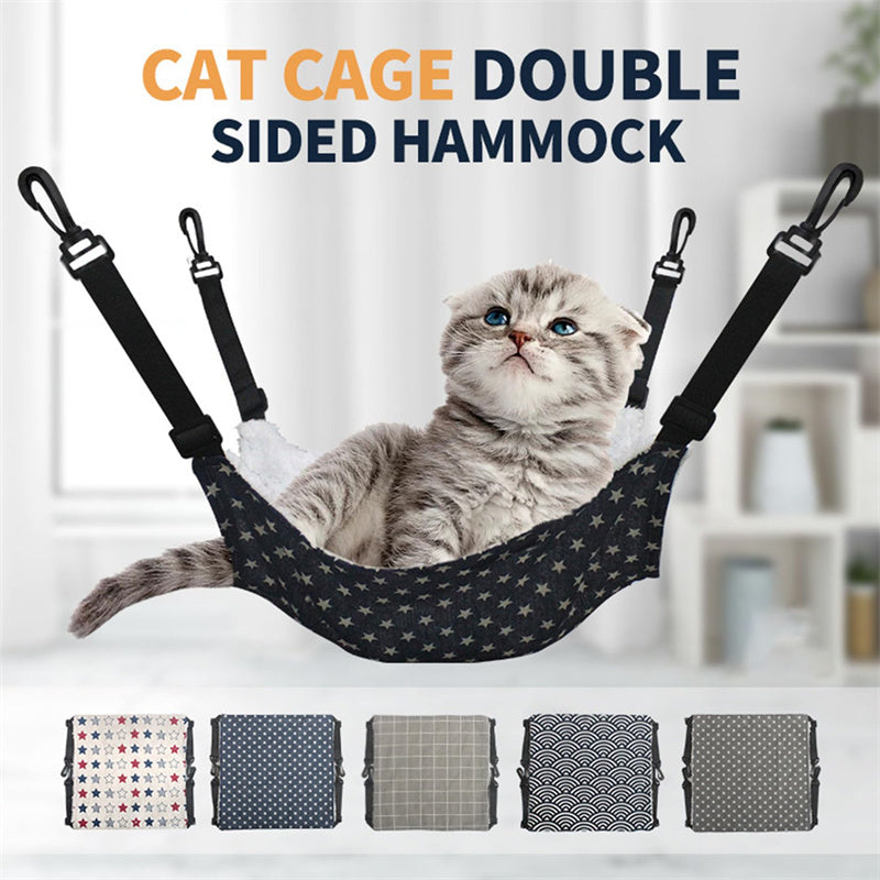 Adjustable Canvas Hammock Bed for Cats and Kittens