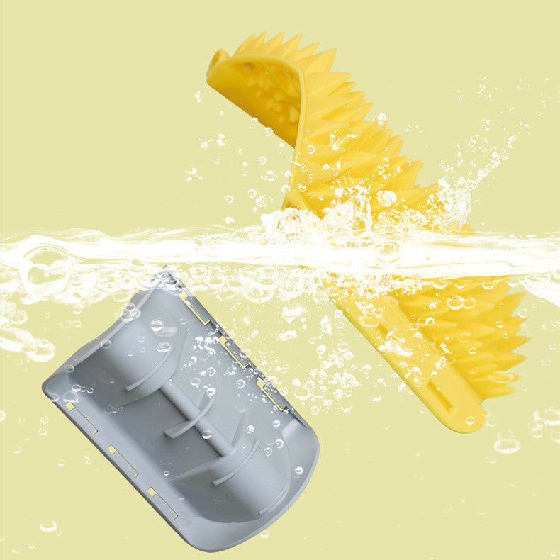 Durian-Shaped TPE Itch Comb Massager, for cats.