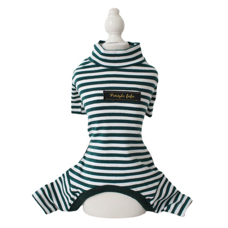 Multi-Color Striped Cotton Leggings, for dogs.