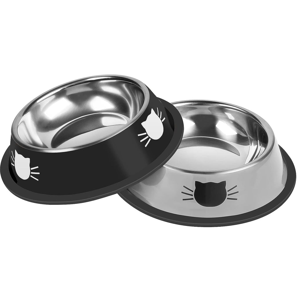 Non-Slip Stainless Steel Food Bowl, for cats.