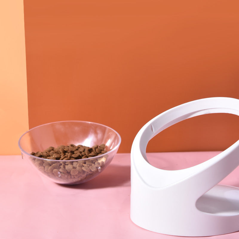 Raised Transparent Cat and Dog Bowl on a Stand, for dogs and cats.