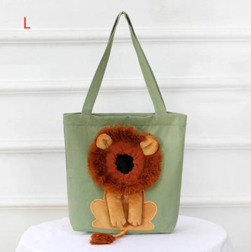 Cotton Canvas Pet Shoulder Bag, for dogs and cats.