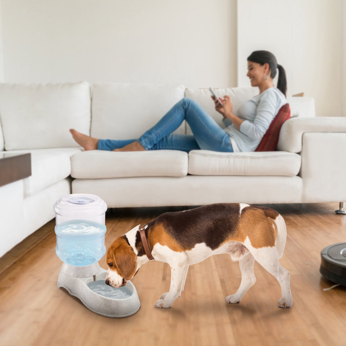 3.5L Gravity Self-Dispensing Pet Water Feeder