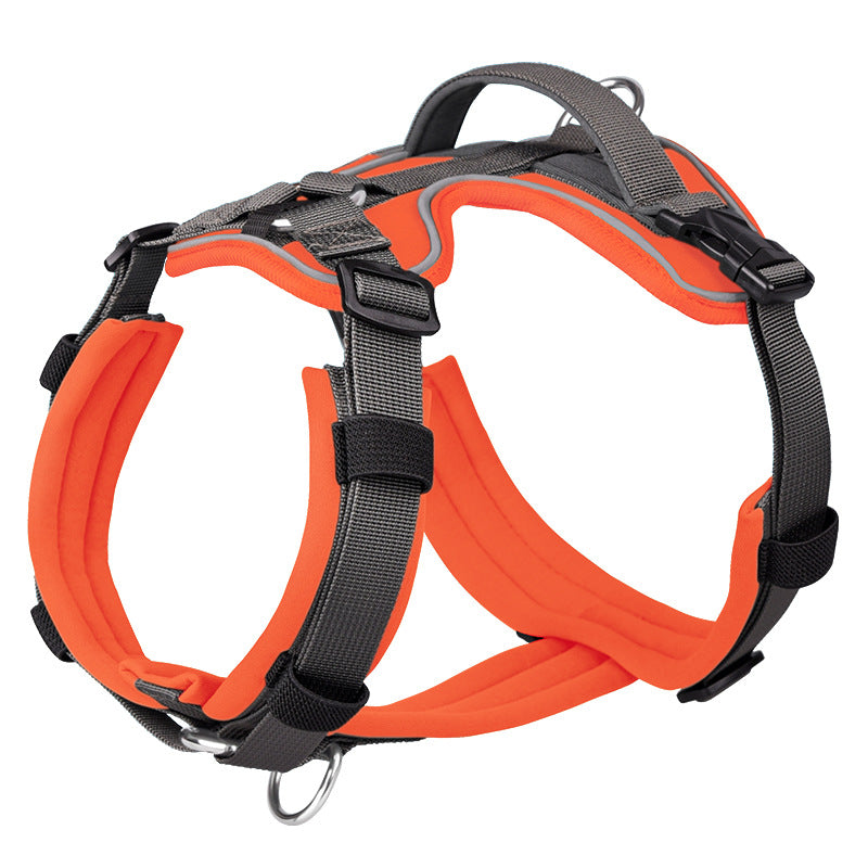 Breathable Mesh Vest Harness with Reflective Trim, for dogs.