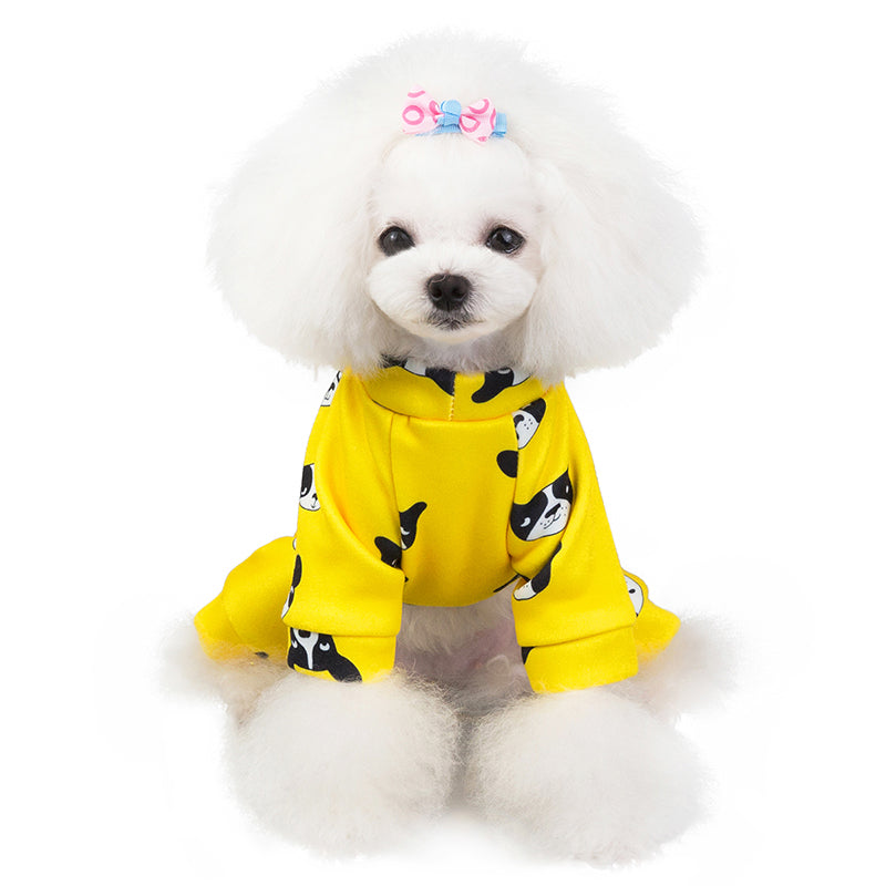 Thick Cotton Four-Leg Suit, for dogs.