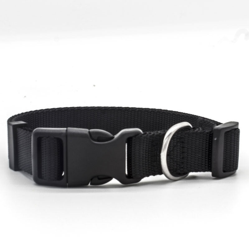Nylon Dog Collar in Five Fixed Sizes, XS to XL, for dogs.
