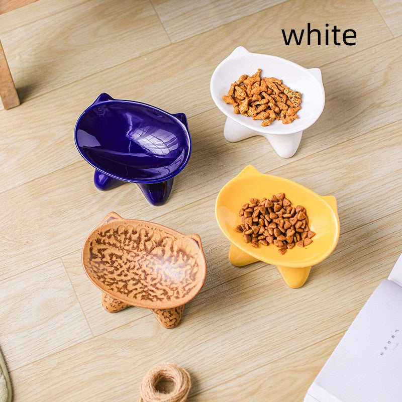 High-Fired Porcelain Feeding Bowl, for dogs and cats.
