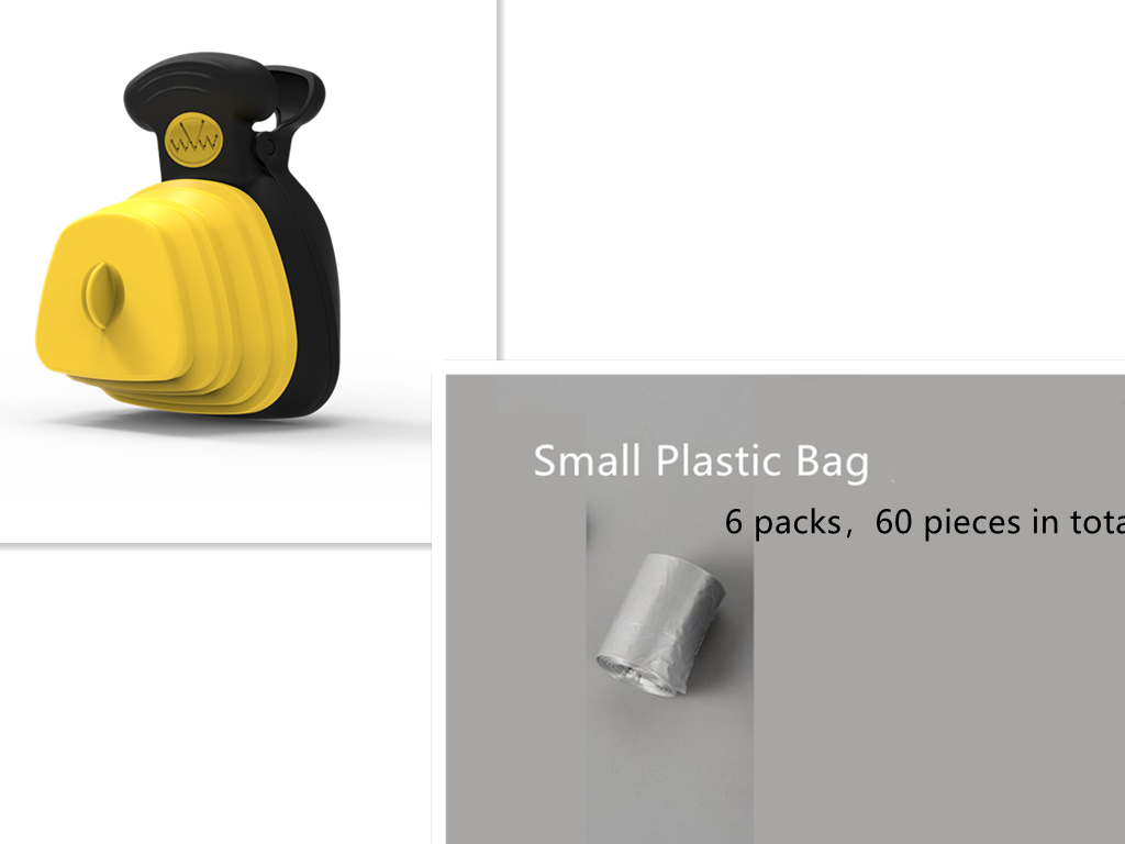 Foldable Poop Scooper with Bag Dispenser for Dogs