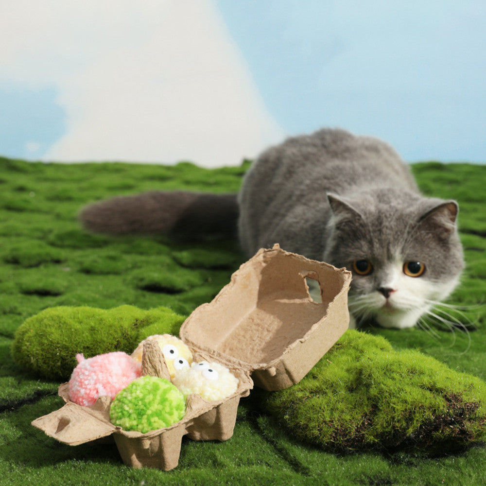 Plush and EVA Ball Toys with Built-In Bell, for dogs.