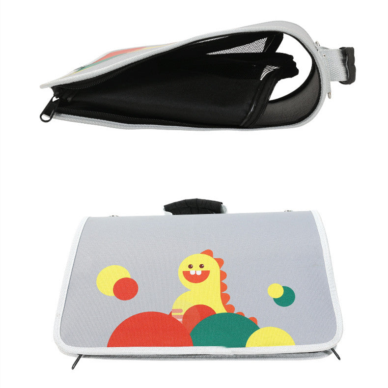 Foldable Oxford Cloth Cat Carrier Bag in Fun Prints, for cats.